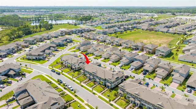 13452 Sagestone Dr, Winter Garden, FL 34787 - aerial view of residential area with a nearby body of water