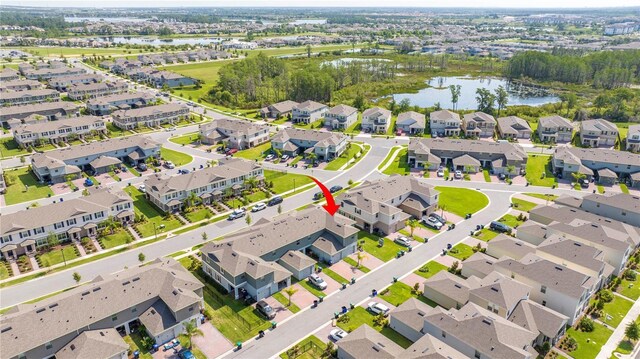 13452 Sagestone Dr, Winter Garden, FL 34787 - aerial view of residential area with a nearby body of water