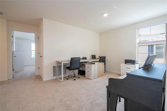 13452 Sagestone Dr, Winter Garden, FL 34787 - office space featuring light carpet, baseboards, and recessed lighting