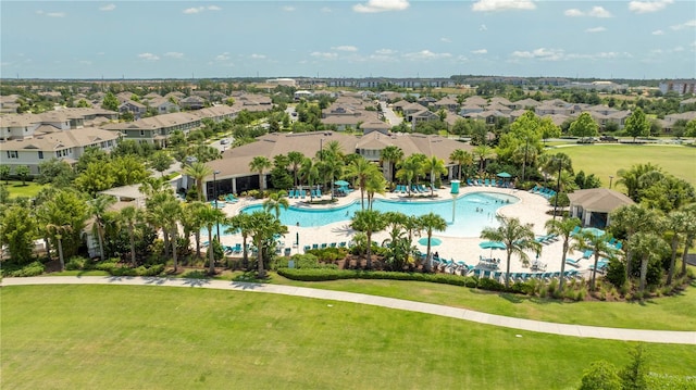 13452 Sagestone Dr, Winter Garden, FL 34787 - aerial perspective of suburban area with a pool area