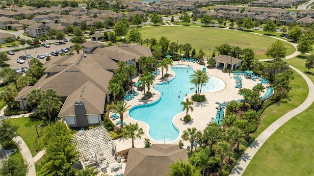 13452 Sagestone Dr, Winter Garden, FL 34787 - aerial view of residential area featuring a pool area