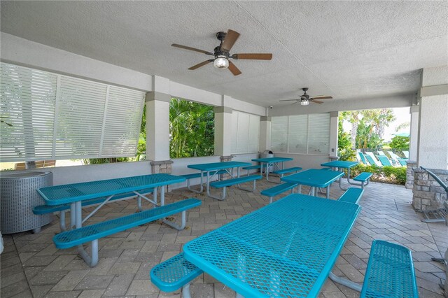 13452 Sagestone Dr, Winter Garden, FL 34787 - view of patio / terrace with a ceiling fan and outdoor dining space