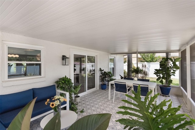 719 Stevelynn Cir, Winter Garden, FL 34787 - sunroom with an outdoor hangout area and outdoor dining area