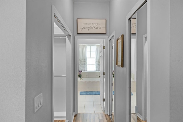 1124 Hidden Blf, Clermont, FL 34711 - corridor with wood finished floors