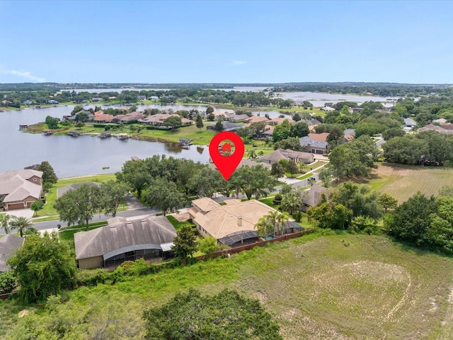 1319 Johns Cove Ln, Oakland, FL 34787 - aerial perspective of suburban area featuring a nearby body of water