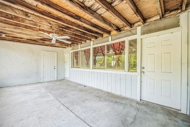 1601 Randolph St, Deltona, FL 32725 - property entrance with a ceiling fan and a patio area