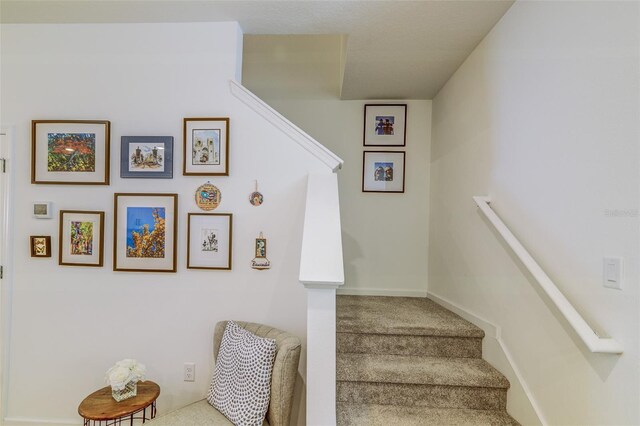 625 Dogfish Ln, Debary, FL 32713 - stairs with carpet flooring