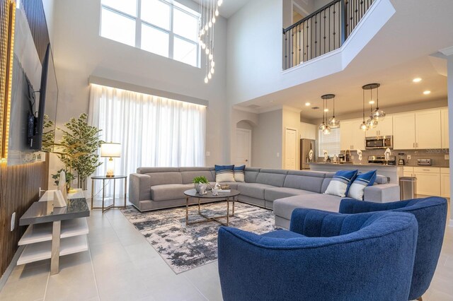 8964 Takeaway Way, Davenport, FL 33896 - living room featuring a high ceiling