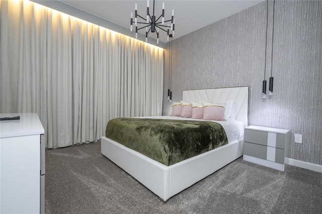 8964 Takeaway Way, Davenport, FL 33896 - carpeted bedroom with a chandelier