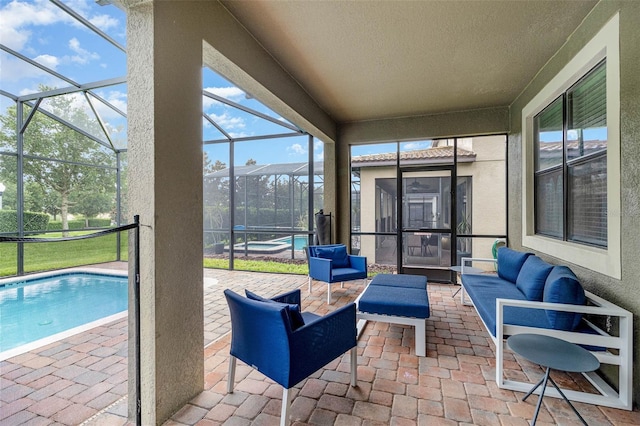 1403 Rolling Fairway Dr, Davenport, FL 33896 - sunroom / solarium with an outdoor hangout area