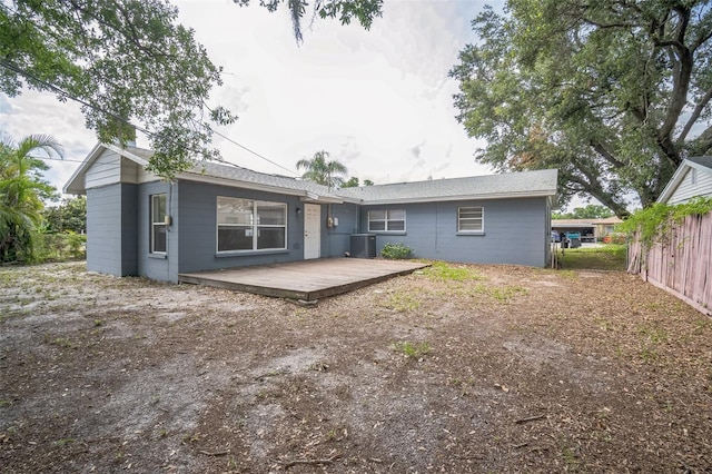 2307 Freemason St, Lakeland, FL 33801 - rear view of house featuring a deck