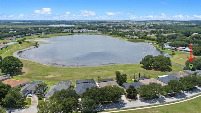 16729 Tall Grass Ln, Clermont, FL 34711 - aerial view of residential area with a large body of water