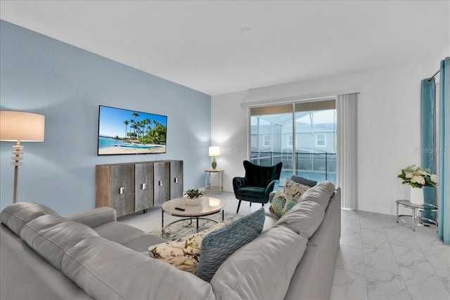 9239 Sommerset Hills Dr, Davenport, FL 33896 - living room with light marble finish floors