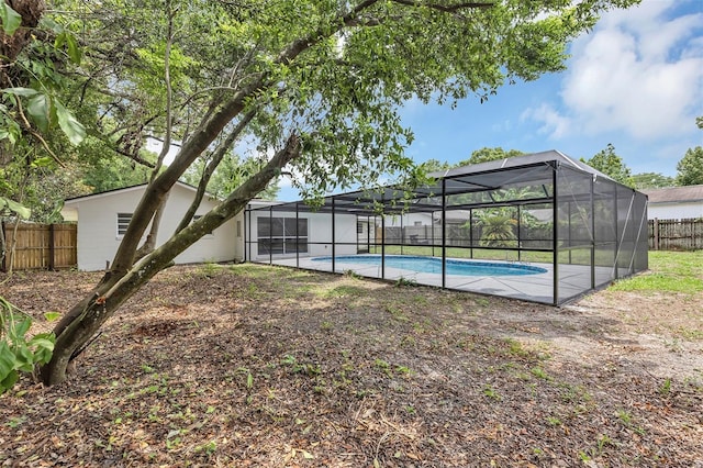 822 Glen Arden Way, Altamonte Springs, FL 32701 - view of pool with a fenced backyard, glass enclosure, and a patio area