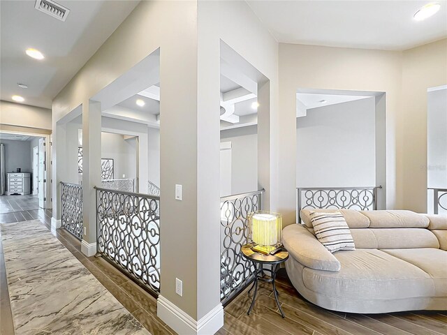 16246 Ravenna Ct, Montverde, FL 34756 - corridor featuring recessed lighting, baseboards, and wood finished floors
