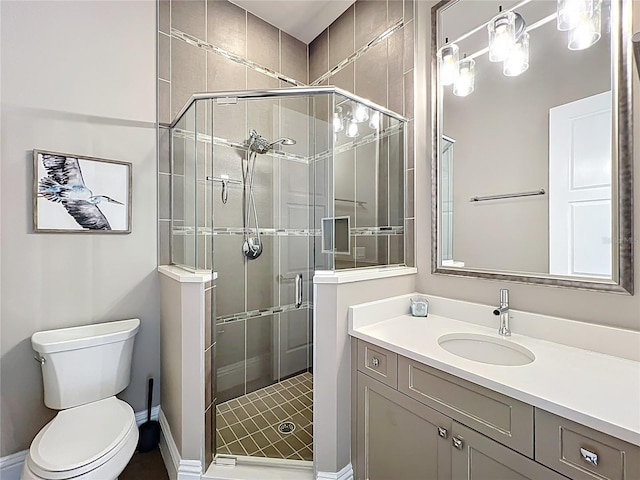 16246 Ravenna Ct, Montverde, FL 34756 - full bath with vanity, a stall shower, and toilet