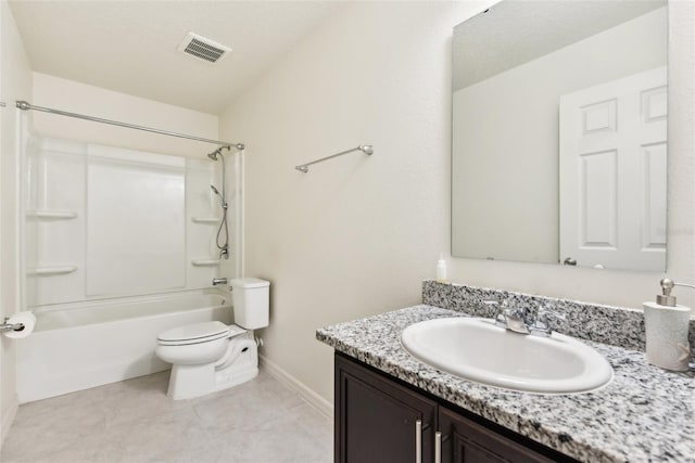 2215 Upland Ln, Apopka, FL 32712 - bathroom with vanity, shower / washtub combination, and tile patterned flooring