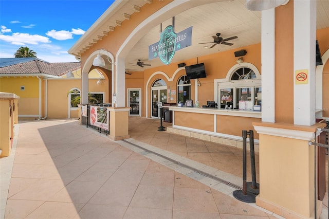 3938 Calabria Ave, Davenport, FL 33897 - view of patio / terrace with a ceiling fan