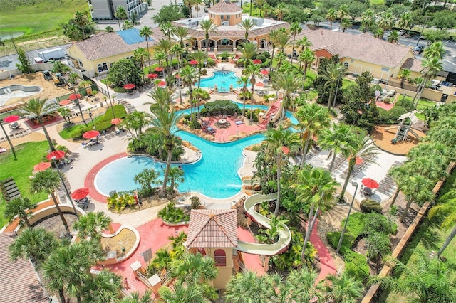 3938 Calabria Ave, Davenport, FL 33897 - aerial view of a pool area