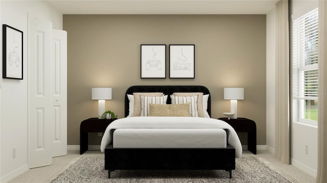 2227 Chris Dr, Winter Haven, FL 33884 - carpeted bedroom featuring baseboards