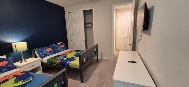 1544 Nassau Point Trl, Kissimmee, FL 34747 - carpeted bedroom with a closet and baseboards