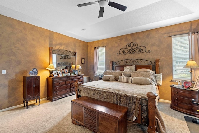 3551 Statham Dr, Apopka, FL 32712 - bedroom with carpet floors, baseboards, and ceiling fan