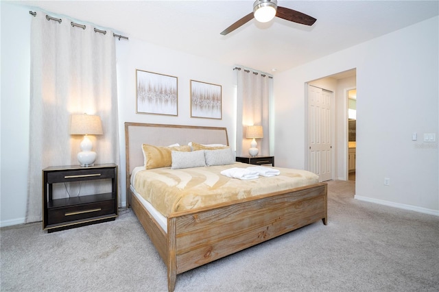 1505 Nassau Point Trl, Kissimmee, FL 34747 - bedroom with carpet floors, baseboards, and a ceiling fan
