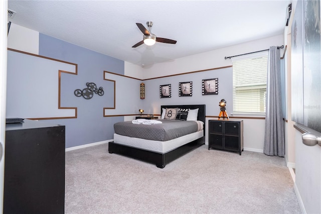 1505 Nassau Point Trl, Kissimmee, FL 34747 - bedroom featuring carpet flooring, baseboards, and a ceiling fan