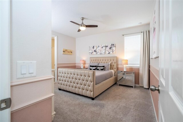 1505 Nassau Point Trl, Kissimmee, FL 34747 - carpeted bedroom with a ceiling fan