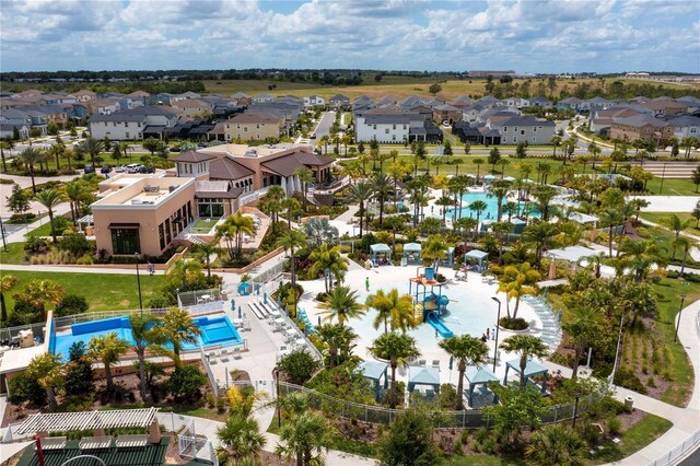 1505 Nassau Point Trl, Kissimmee, FL 34747 - aerial perspective of suburban area with a pool