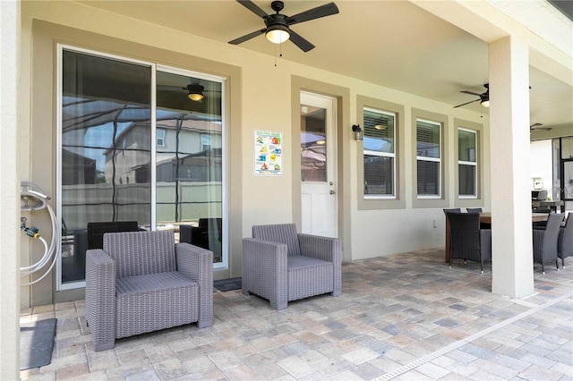 1505 Nassau Point Trl, Kissimmee, FL 34747 - view of patio with a ceiling fan