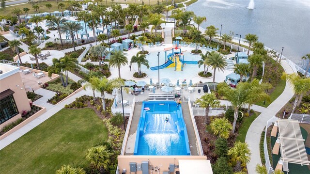 1505 Nassau Point Trl, Kissimmee, FL 34747 - aerial view of a pool area