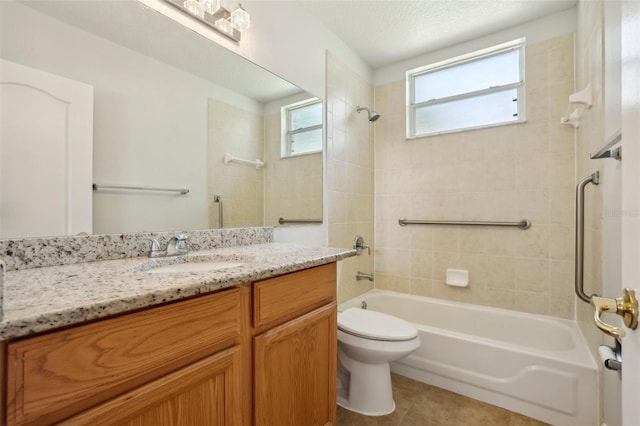 604 Cheviot Ct, Apopka, FL 32712 - full bathroom with shower / washtub combination, vanity, toilet, and tile patterned floors