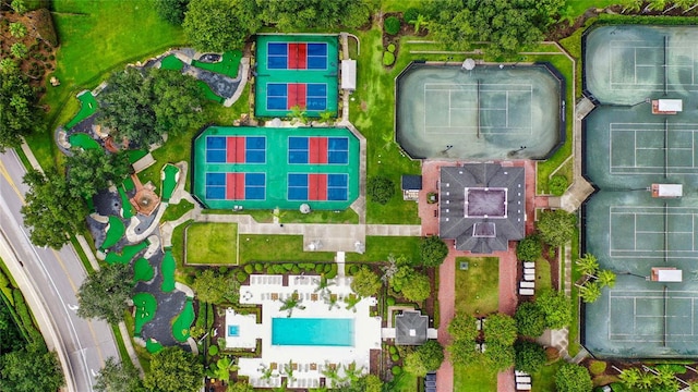 7650 Whisper Way Unit 104, Reunion, FL 34747 - drone / aerial view of a pool