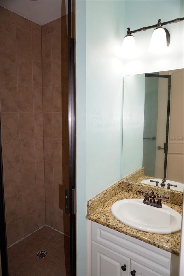 1320 NW 3rd Ave Unit 238, Gainesville, FL 32603 - bathroom with vanity and a stall shower
