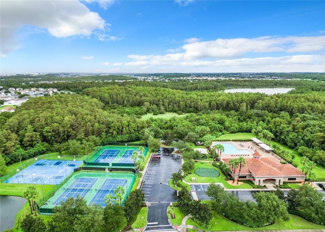 2451 Strandhill St, Orlando, FL 32824 - aerial view of a forest and a nearby body of water