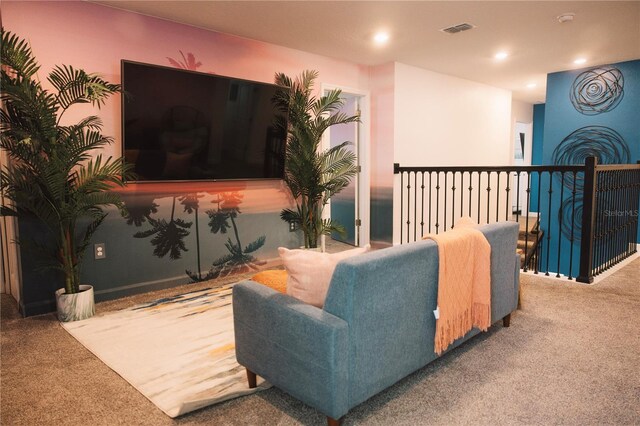 4161 Paragraph Dr, Kissimmee, FL 34746 - carpeted living room with recessed lighting