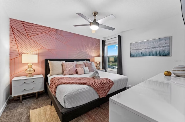 4161 Paragraph Dr, Kissimmee, FL 34746 - carpeted bedroom featuring baseboards and a ceiling fan