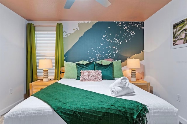 4161 Paragraph Dr, Kissimmee, FL 34746 - bedroom featuring baseboards and ceiling fan