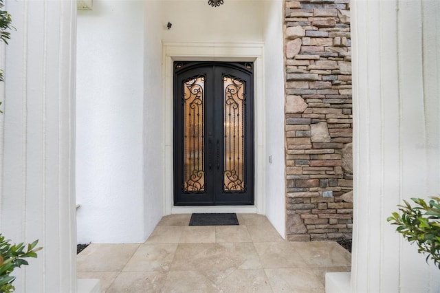 1874 Royal Majesty Ct, Oviedo, FL 32765 - property entrance with stone siding