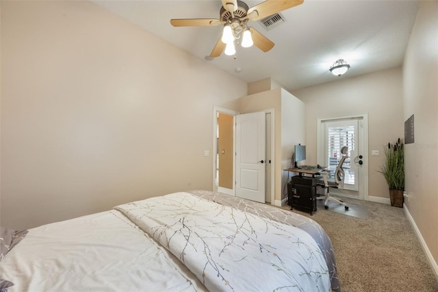 1874 Royal Majesty Ct, Oviedo, FL 32765 - carpeted bedroom with baseboards and a ceiling fan