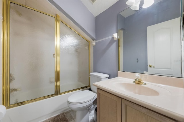 1874 Royal Majesty Ct, Oviedo, FL 32765 - full bath with toilet, vanity, and shower / bath combination with glass door