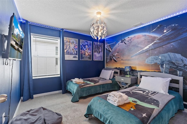 1809 Tropical Palms Cir, Kissimmee, FL 34747 - bedroom with carpet flooring and a textured ceiling