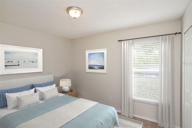 11212 3rd Ave E, Bradenton, FL 34212 - carpeted bedroom featuring baseboards and a textured ceiling