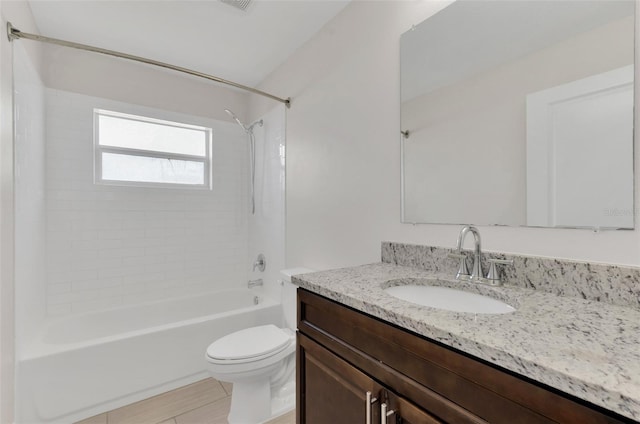1206 Beechdale Ct, Deltona, FL 32725 - bathroom with  shower combination, vanity, and toilet