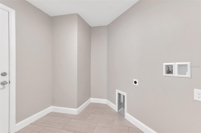 1206 Beechdale Ct, Deltona, FL 32725 - washroom with hookup for an electric dryer, hookup for a washing machine, and baseboards