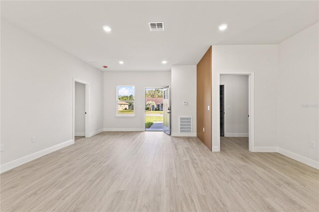 3749 SW 131st St, Ocala, FL 34473 - spare room with baseboards, recessed lighting, and light wood-style floors
