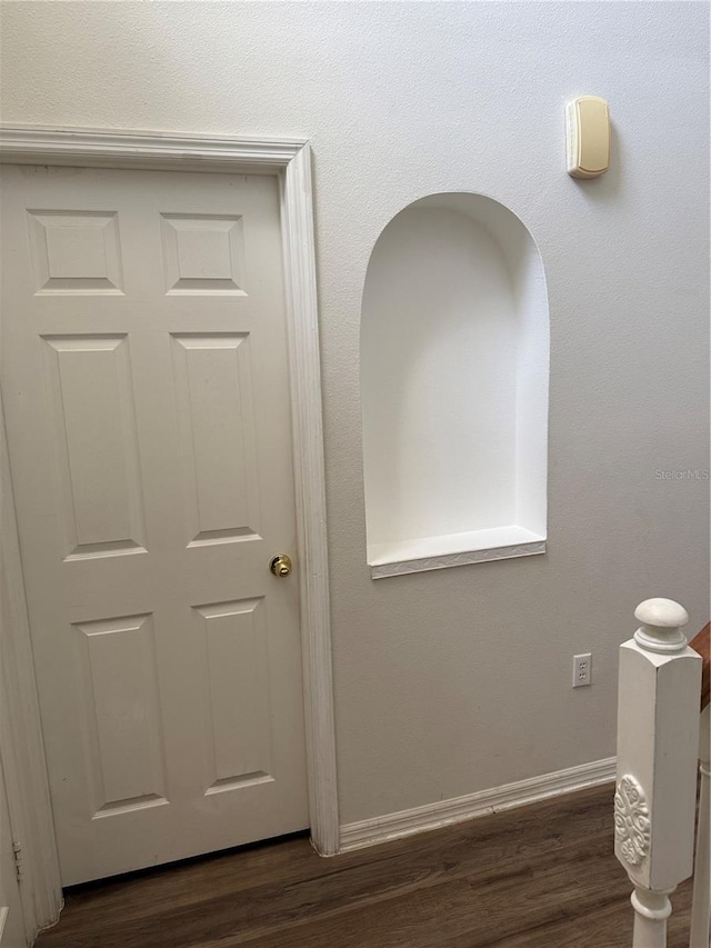 436 Hammerstone Ave, Haines City, FL 33844 - detailed view of wood finished floors and baseboards