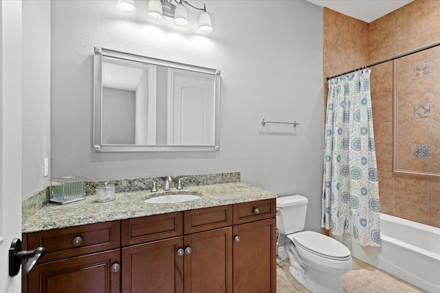 9253 Tibet Pointe Cir, Windermere, FL 34786 - bathroom featuring vanity, toilet, and shower / bath combo