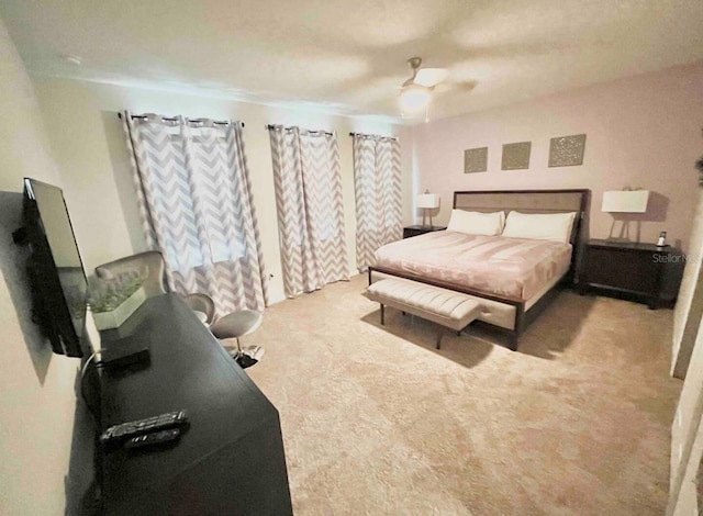 1625 Nassau Point Trl, Kissimmee, FL 34747 - carpeted bedroom featuring multiple windows and a ceiling fan